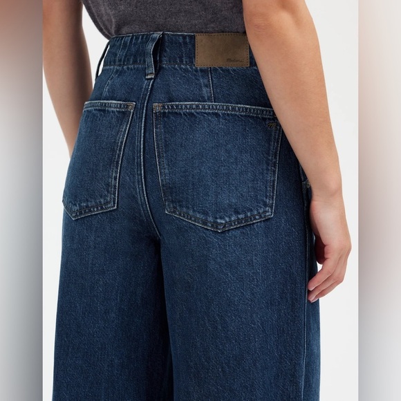Madewell Wide Sweep Denim Trousers - Picture 5 of 10